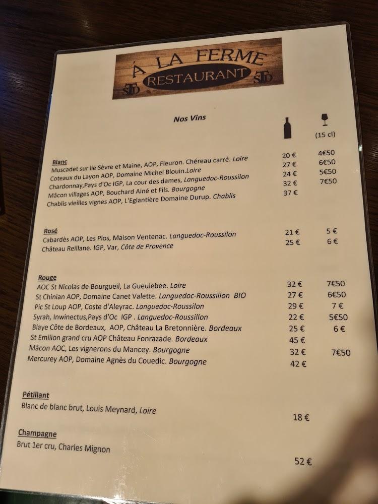 A la Ferme - Menu Image 3